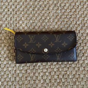 Louis Vuitton Wallet with Yellow Accent
